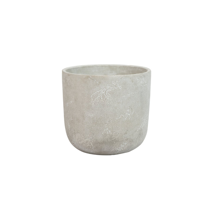 Cement Plant Pot - Rounded