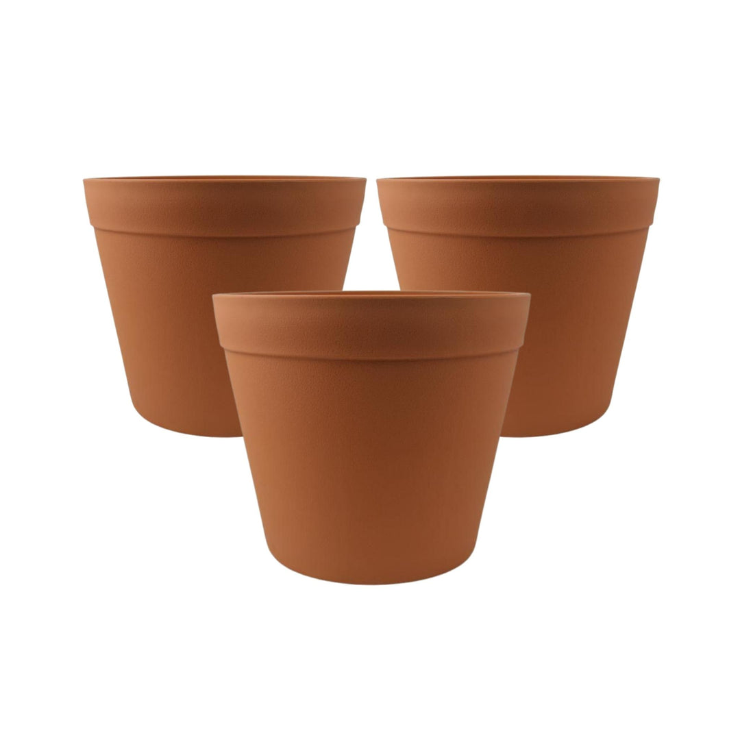 Terracotta Plastic Nursery Pot - 130mm Bundle